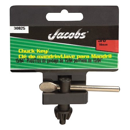 Jacobs Jacobs 3/8 in. X 15/64 in. K30 Chuck Key T-Handle Steel 1 pc 30825